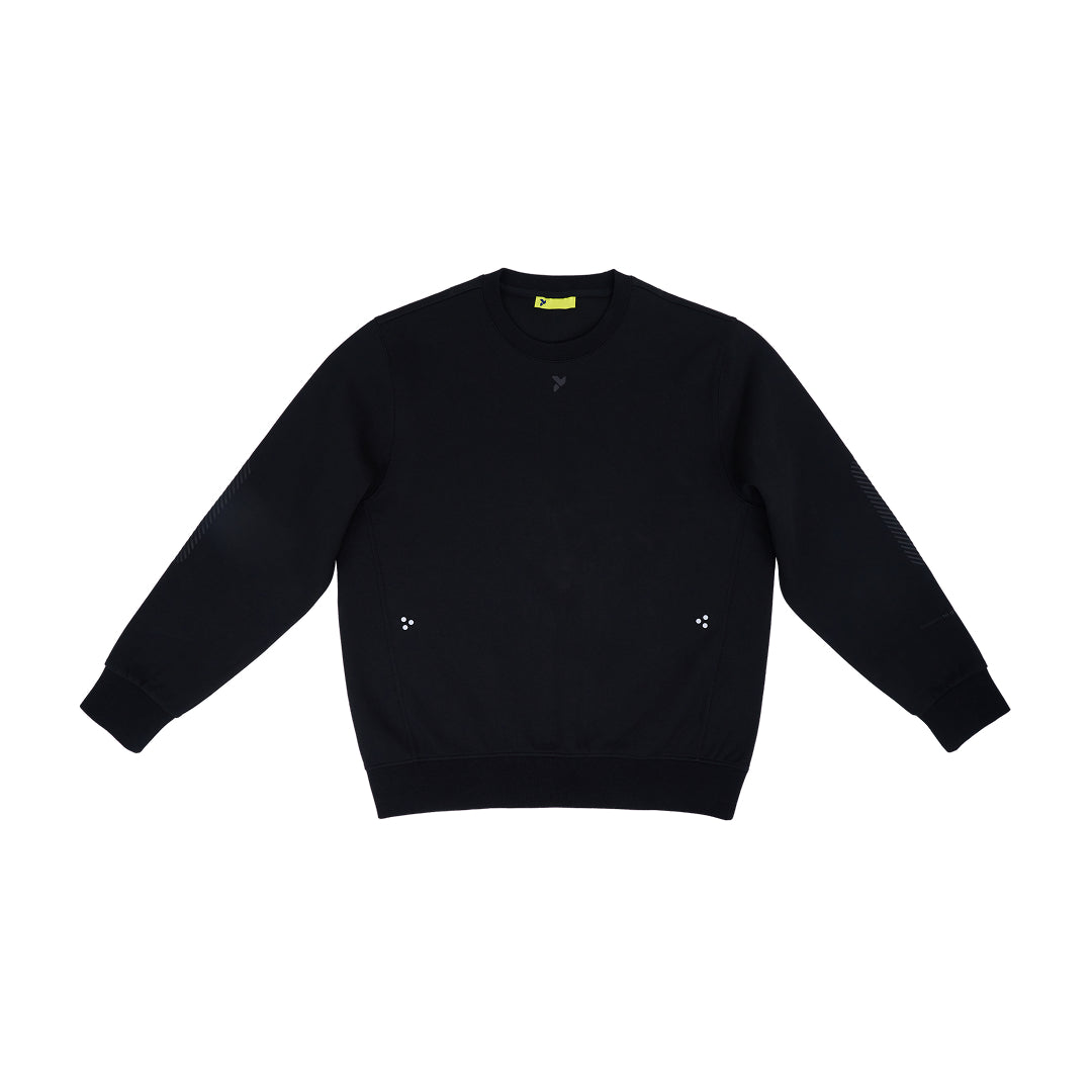 graphic print crewneck sweatshirt
