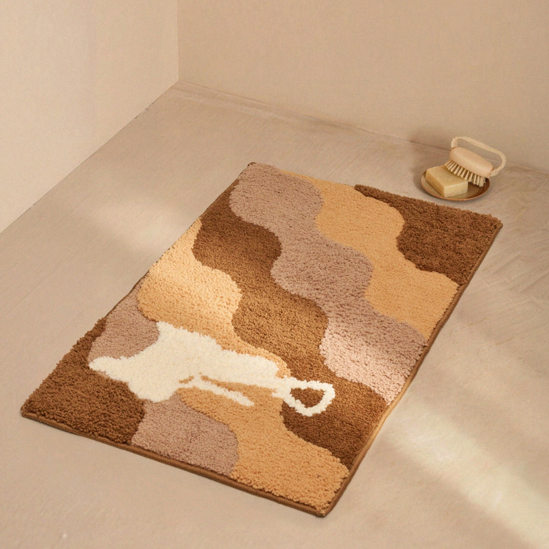wave pattern bathroom mat - NIO Life by Matteo