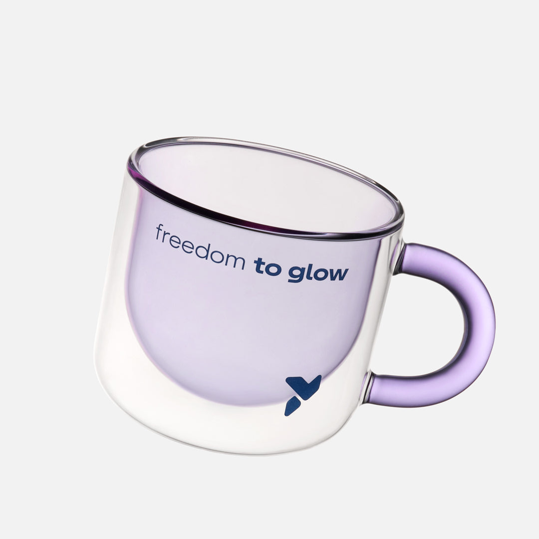 double-wall glass cup