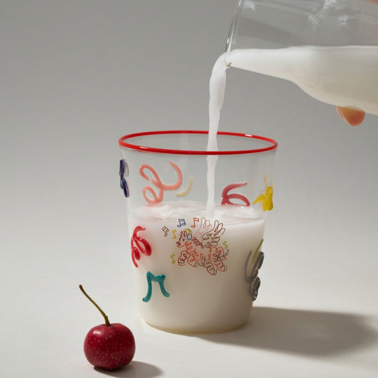 hand-painted glass cup set (2-piece) - NIO Life by Jordy