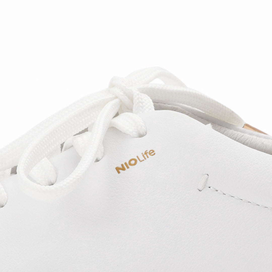 classic white leather sneakers