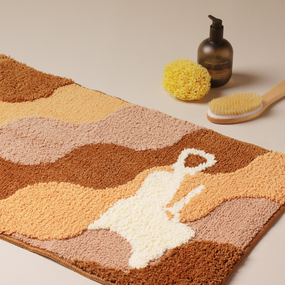 wave pattern bathroom mat - NIO Life by Matteo