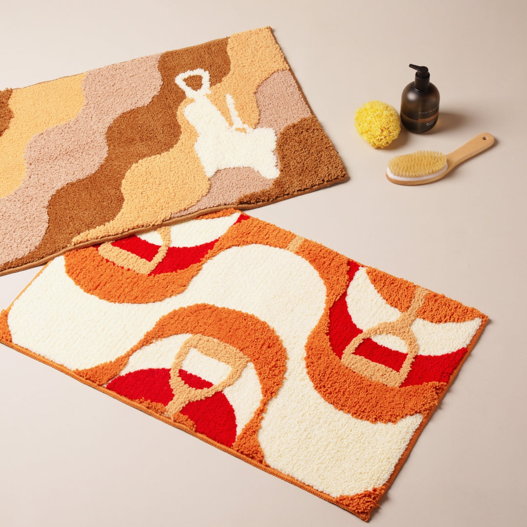 wave pattern bathroom mat - NIO Life by Matteo